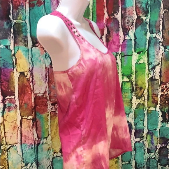 Mudd embellished tie dyed pink and purple xs tank - Picture 4 of 7